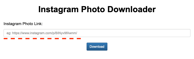 Instagram photo downloader