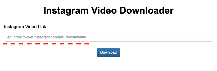 Instagram Video Downloader